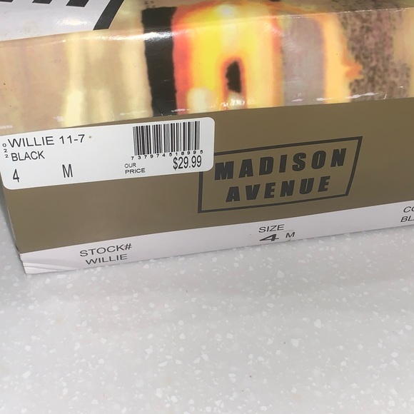 BOYS MADISON AVE “WILLIE” DRESS SHOES- BLACK - Picture 5 of 5